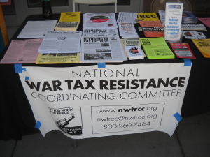 NWTRCC literature table with many different leaflets