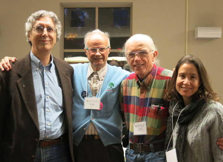 photo of four conference attendees, including Peter Goldberger and Brad Lyttle