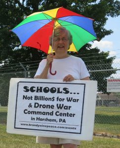 Linda Gehman Peachey Horsham Drone Warfare Base
