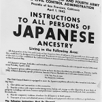 A poster issued on April 1, 1942 detailing requirements of Japanese Americans