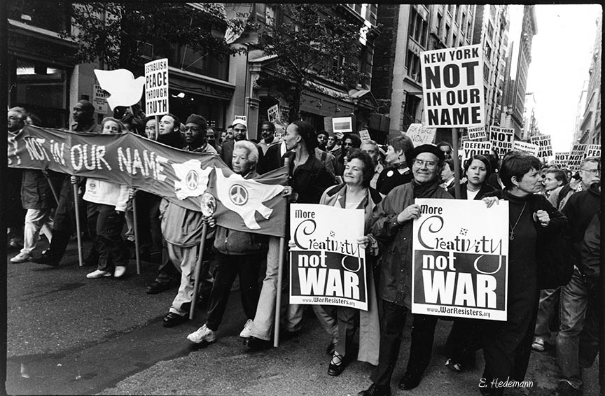 October 7 2001 antiwar march