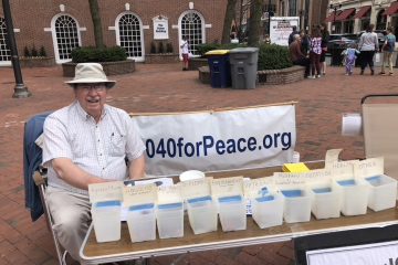 H.A. Penner Conducting a Penny Poll.