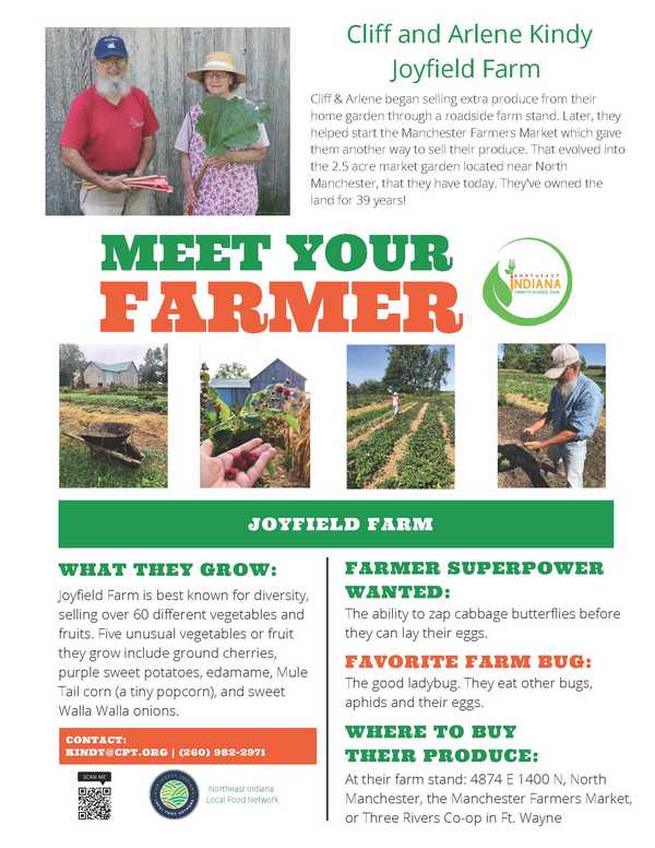 Flyer About Joyfield Farms