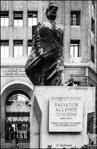 Allende statue in Santiago