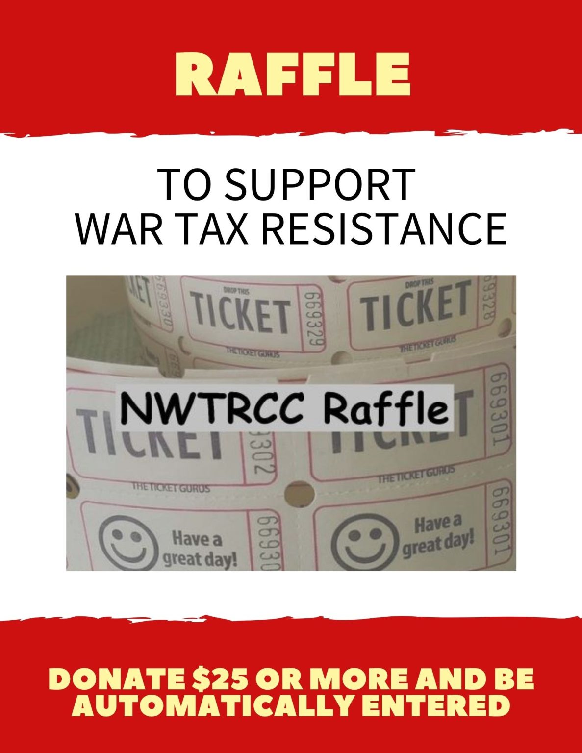 Raffle 2025 IG-1 - National War Tax Resistance Coordinating Committee