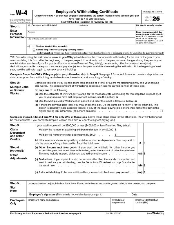 W-4 Form