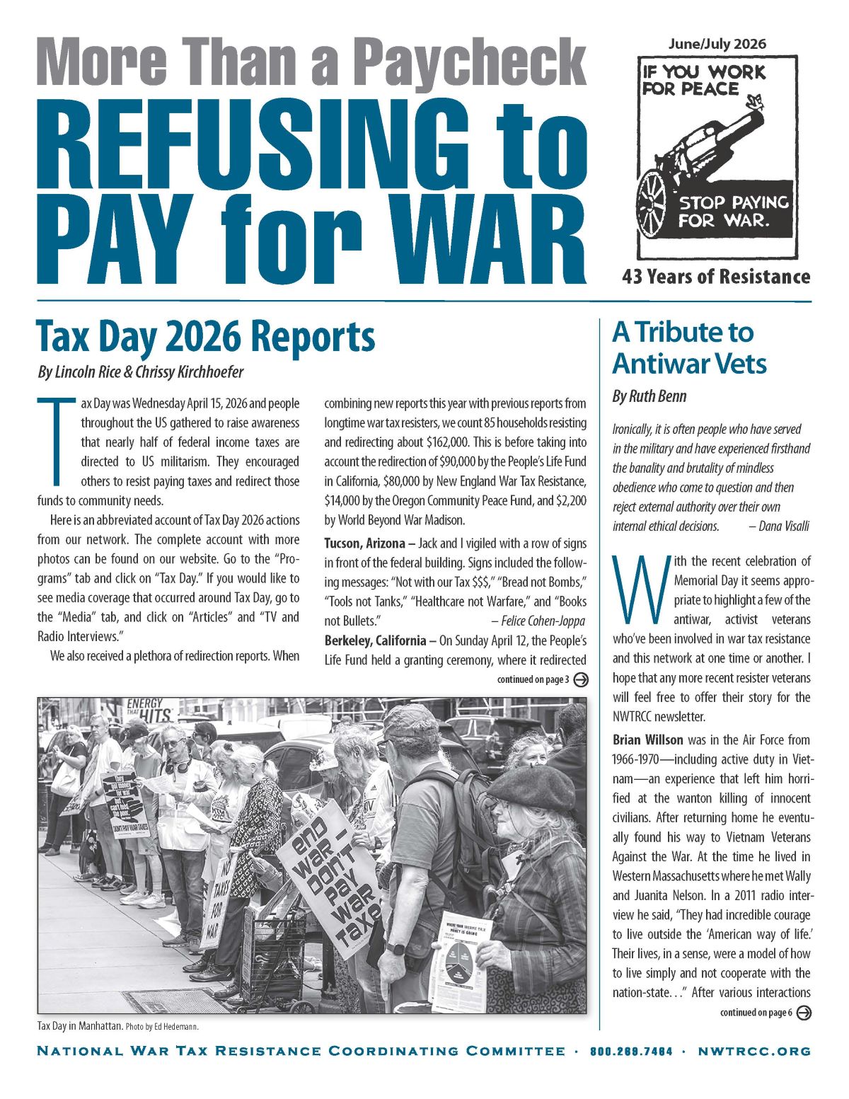 cover of latest newsletter.