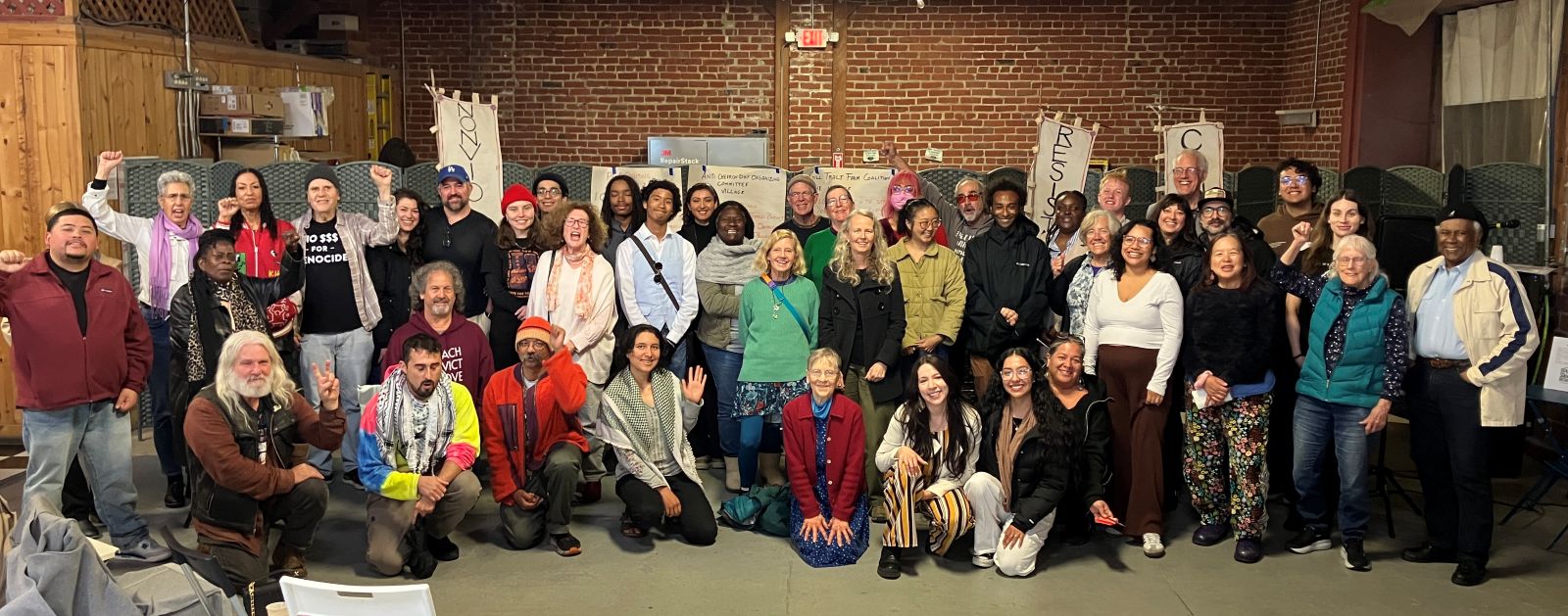 group photo of grantees at People's Life Fund event.