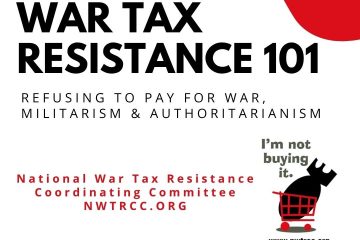 Notice that this is info for a War Tax Resistance 101 session.