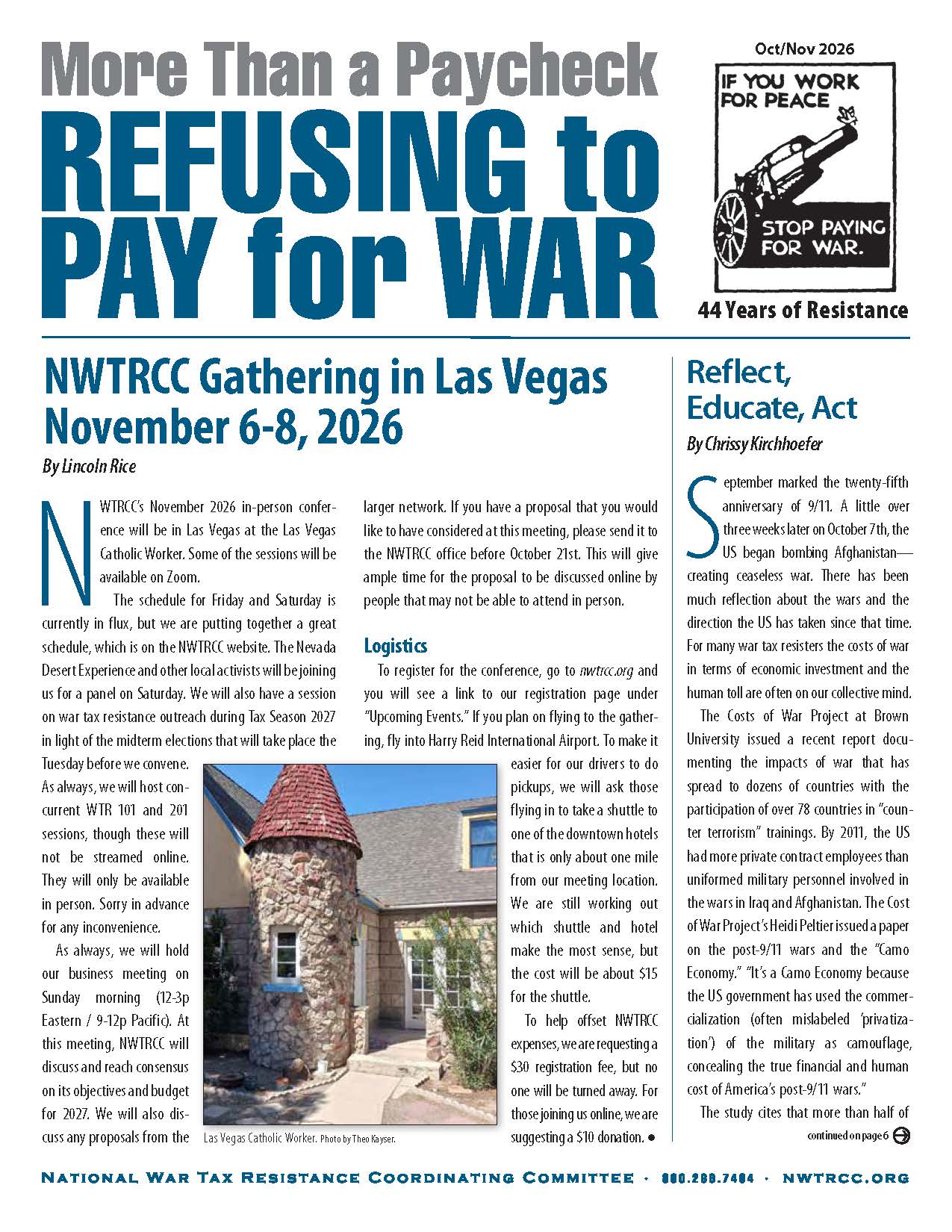 cover of latest newsletter.